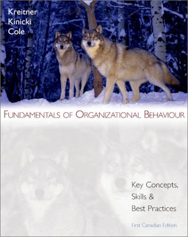FUND.OF ORG.BEHAVIOR-W/CD >CAN 1st 9780070910911 Front Cover