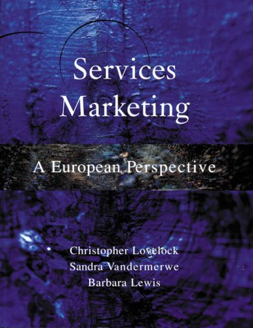 Services Marketing A European Perspective  1999 9780130959911 Front Cover