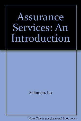 Assurance Services An Introduction 2nd 2001 9780324057911 Front Cover