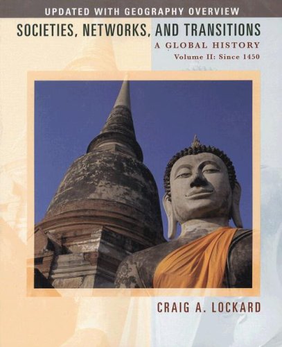 Societies, Networks, and Transitions A Global History, since 1450  2008 9780547047911 Front Cover