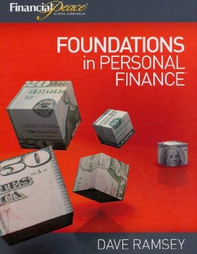 FOUNDATIONS IN PERSONAL FINANCE-WKBK. N/A 9780981683911 Front Cover