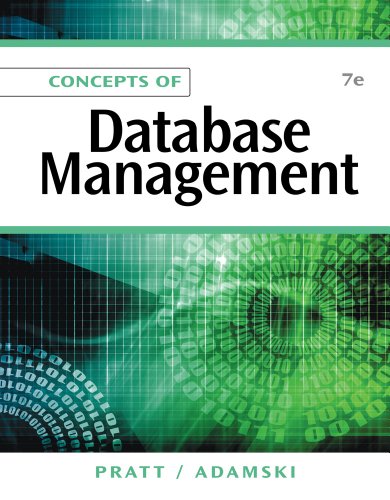Concepts of Database Management  7th 2012 9781111825911 Front Cover