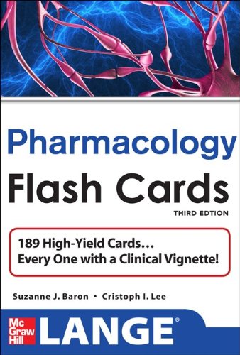 Lange Pharmacology Flash Cards, Third Edition  3rd 2013 9780071792912 Front Cover