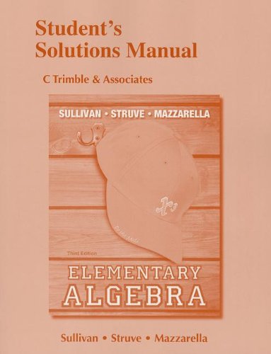 Elementary Algebra  3rd 2014 9780321879912 Front Cover