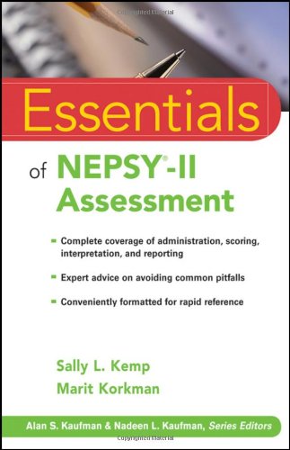 Essentials of NEPSY-II Assessment   2010 9780470436912 Front Cover