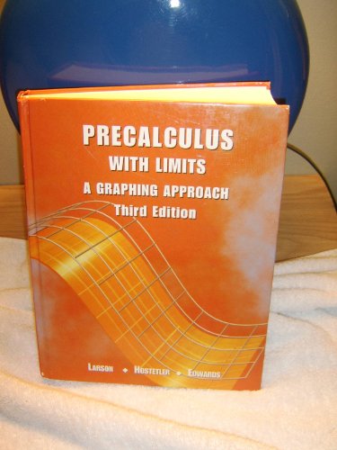 Precalculus with Limits A Graphing Approach 3rd 2001 9780618052912 Front Cover