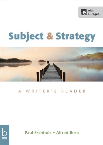 Subject and Strategy: A Writer's Reader  2014 9781457636912 Front Cover