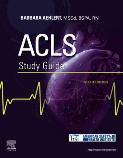 ACLS Study Guide  6th 2022 9780323711913 Front Cover