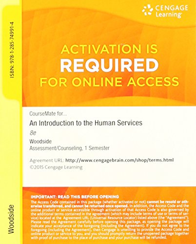 INTRO.TO HUMAN SERV.-COURSEMATE ACCESS  N/A 9781285749914 Front Cover