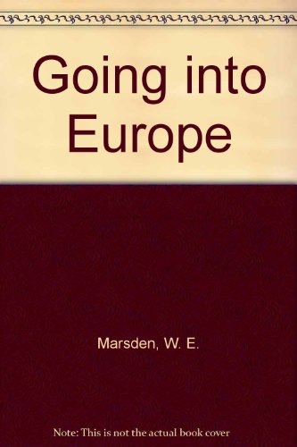 Going into Europe  1989 9780050042915 Front Cover