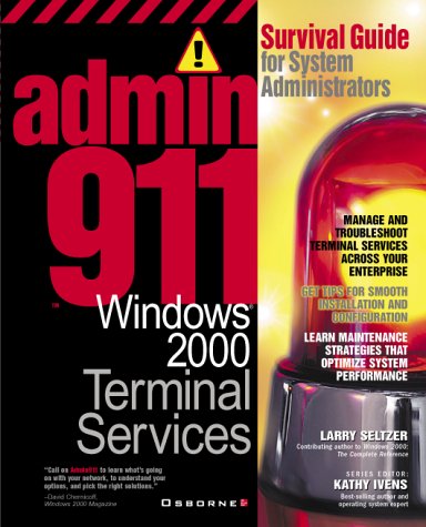 Admin911: Windows 2000 Terminal Services   2001 9780072129915 Front Cover