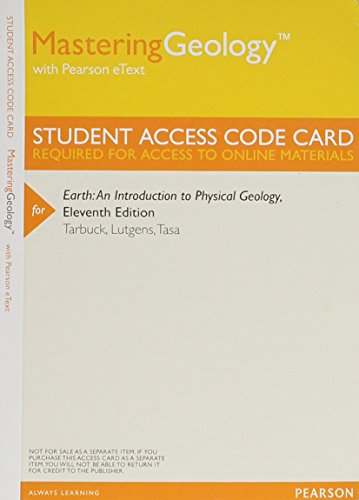     EARTH:INTRO.TO PHYS...-ACCESS CODE  N/A 9780321823915 Front Cover