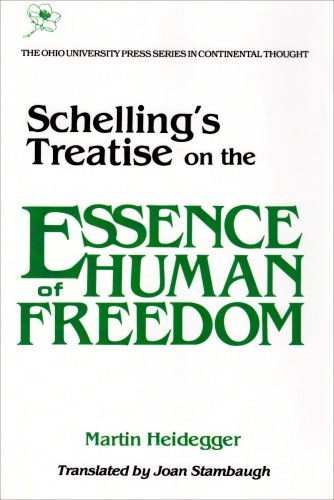Schelling's Treatise on the Essence of Human Freedom   1985 9780821406915 Front Cover