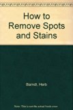 How to Remove Spots and Stains  N/A 9780399513916 Front Cover