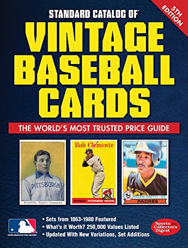 Standard Catalog of Vintage Baseball Cards  5th 9781440245916 Front Cover