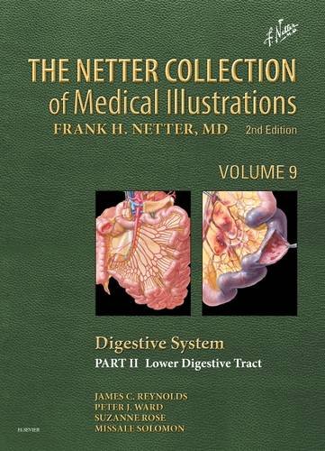Netter Collection of Medical Illustrations: Digestive System: Part II - Lower Digestive Tract  2nd 2017 9781455773916 Front Cover