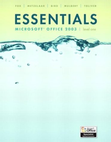 Essentials Getting Started with Microsoft Outlook 2003  2004 9780131455917 Front Cover