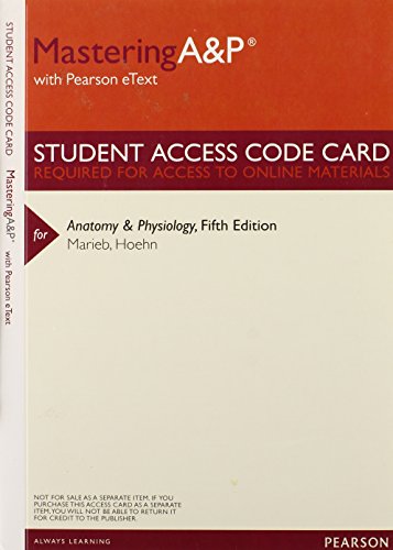     ANATOMY+PHYSIOLOGY-MASTERING A+P AC N/A 9780321887917 Front Cover