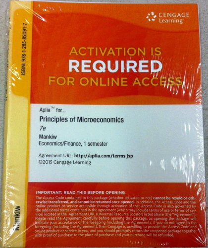 PRIN.OF MICROECONOMICS-APLIA ACCESS     N/A 9781285850917 Front Cover
