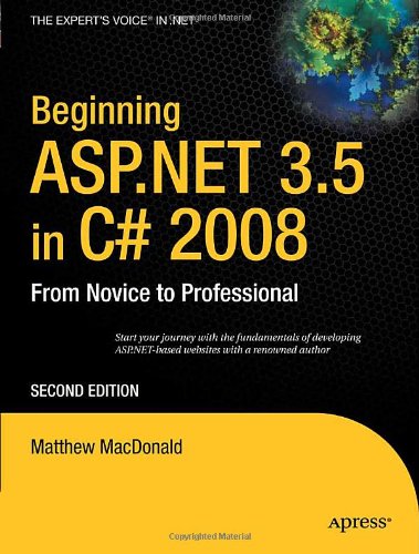 Beginning ASP. NET 3. 5 in C# 2008  2nd 2007 9781590598917 Front Cover