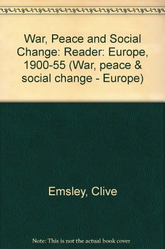 War, Peace, and Social Change : A Reader  1989 9780335092918 Front Cover