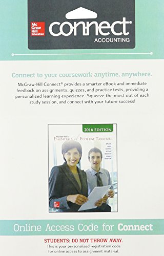 MCGRAW-HILL ESSEN.OF FED.TAX.'16-ACCESS N/A 9781259410918 Front Cover