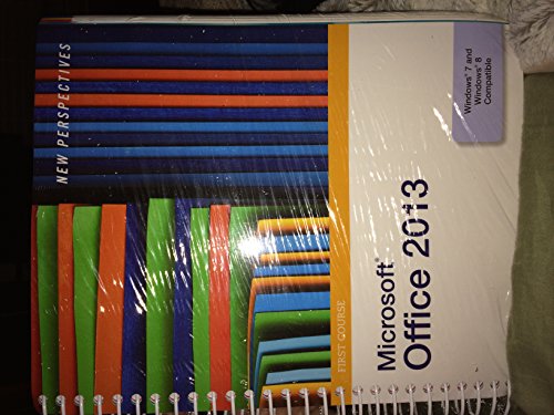 Bundle: New Perspectives on Microsoftï¿½ Office 2013, First Course + SAM 2013 Assessment, Training, and Projects with MindTap Reader Printed Access Card New Perspectives on Microsoftï¿½ Office 2013, First Course + SAM 2013 Assessment, Training, and Projects with MindTap Reader Printed Access Card N/A 9781285725918 Front Cover