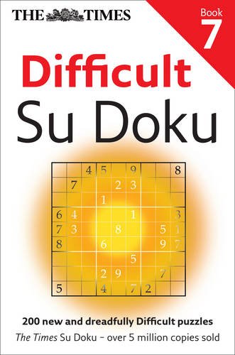 Times Difficult Su Doku Book 7  N/A 9780007516919 Front Cover