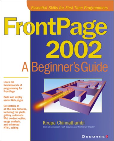 FrontPage 2002 A Beginner's Guide  2001 9780072134919 Front Cover