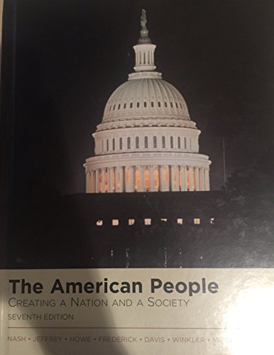 American People School Binding 7th 2007 (Student Manual, Study Guide, etc.) 9780131732919 Front Cover