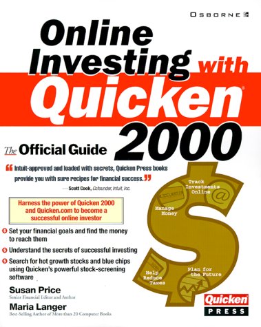 Online Investing with Quicken 2000   2000 9780072123920 Front Cover