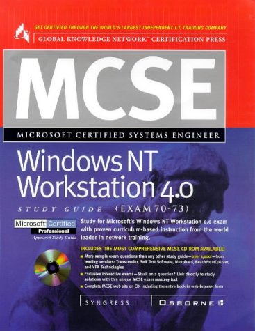 MCSE Windows NT Workstation 4.0 Study Guide Exam 70-73  1998 9780078824920 Front Cover