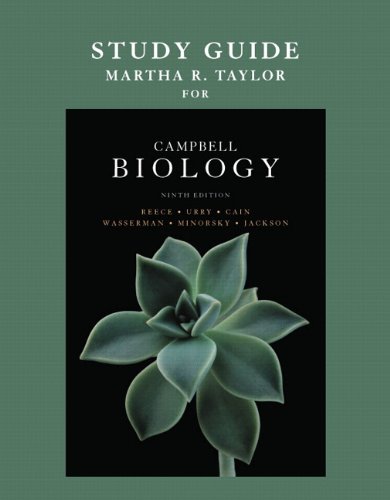 Study Guide for Campbell Biology  9th 2011 9780321629920 Front Cover