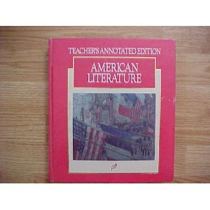 Teacher's Edition: Te American Literature G11 N/A 9780026350921 Front Cover