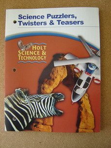 Science Puzzlers, Twisters and Teasers 5th 9780030351921 Front Cover