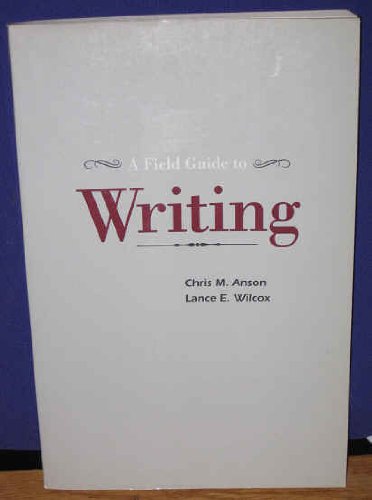 Field Guide to Writing 1st 1992 9780060402921 Front Cover