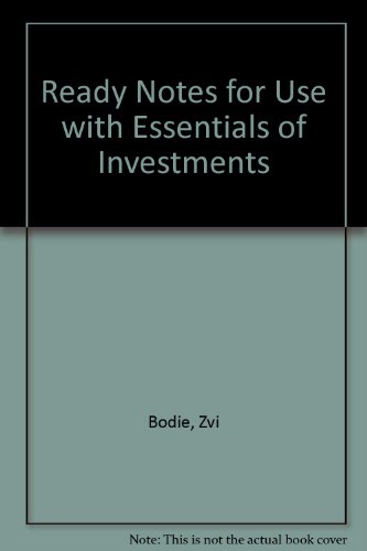 Essentials of Investments Ready Notes 3rd 1998 9780256267921 Front Cover