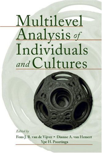 Multilevel Analysis of Individuals and Cultures   2008 9780805858921 Front Cover