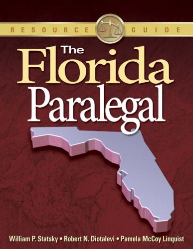 Florida Paralegal   2010 9781418012922 Front Cover