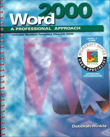 Word 2000 Core  2000 (Student Manual, Study Guide, etc.) 9780028055923 Front Cover
