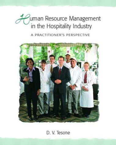 Human Resource Management in the Hospitality Industry A Practitioner's Perspective  2005 9780131100923 Front Cover
