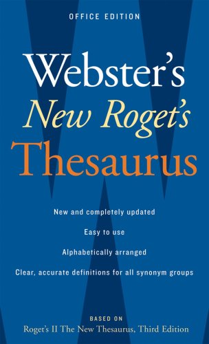 Webster's New Roget's Thesaurus, Office Edition   2008 9780618955923 Front Cover