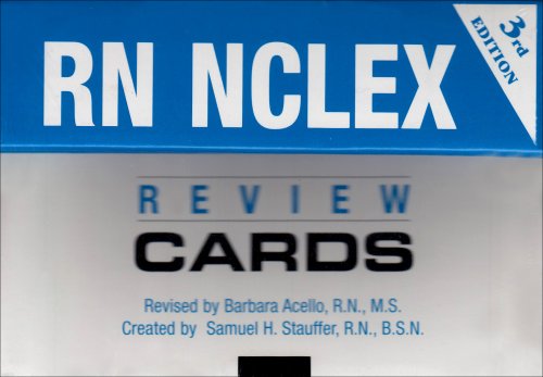 RN-NCLEX Review Cards  3rd 2000 9781569300923 Front Cover