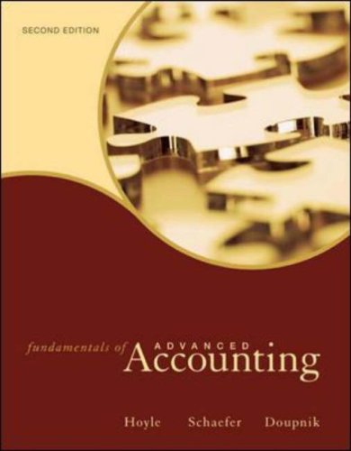 Fundamentals of Advanced Accounting  2nd 2007 (Revised) 9780072991925 Front Cover