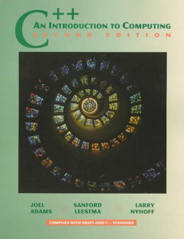 C++ An Introduction to Computing 2nd 1998 9780137443925 Front Cover