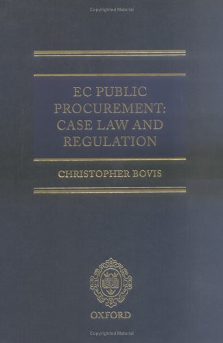 EC Public Procurement Case Law and Regulation  2006 9780199277926 Front Cover
