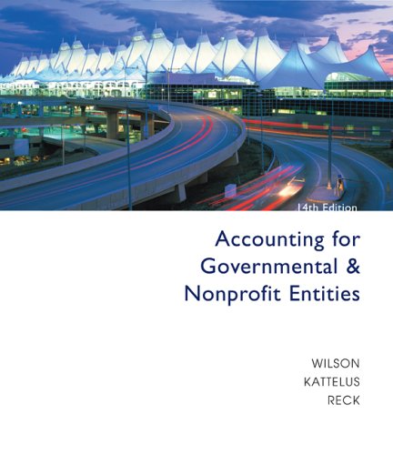 Accounting for Governmental and Nonprofit Entities w/ City of Smithville  14th 2007 9780073268927 Front Cover