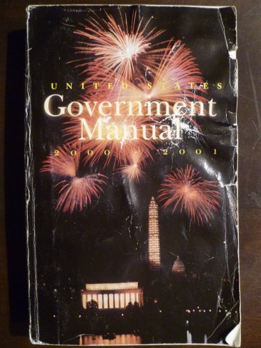 United States Government Manual, 2000-2001 N/A 9780160502927 Front Cover