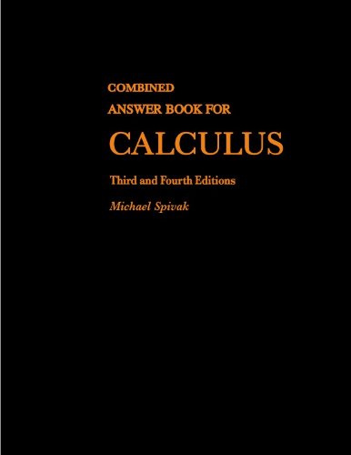 CALCULUS-ANSWER BOOK N/A 9780914098928 Front Cover