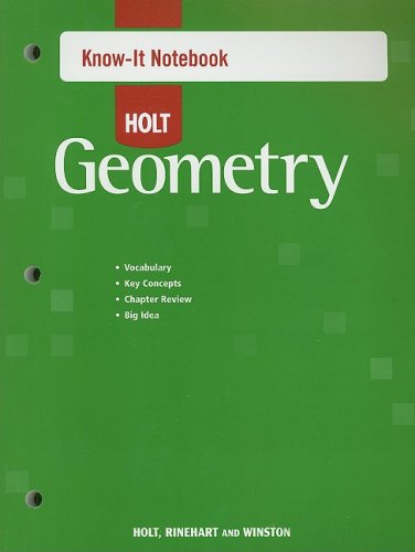 Holt Geometry Know-It Notebook N/A 9780030780929 Front Cover